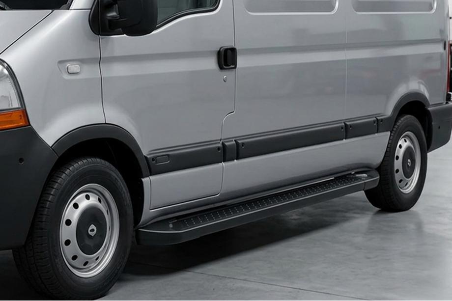 Renault Master 1998–2010 Allmond Black zijtreden (2 st., aluminium) Image