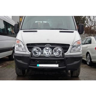 Hoge bullbar WT018 Black (RVS) Mercedes Sprinter W906 2006–2018 foto 2