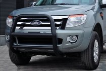 Ford Ranger 2011–2022 Voorbescherming WT018 Black (RVS) foto 3