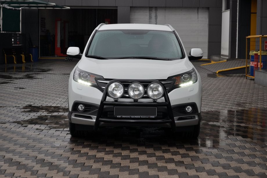 Honda CRV 2012–2016 Voorbescherming WT018 Black (RVS) Foto 2