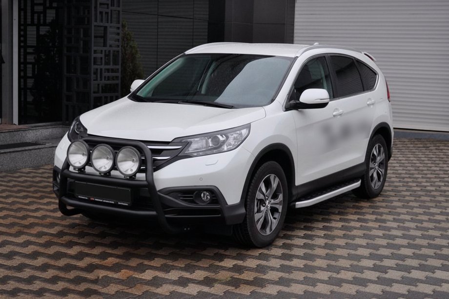 Honda CRV 2012–2016 Voorbescherming WT018 Black (RVS) Foto 3
