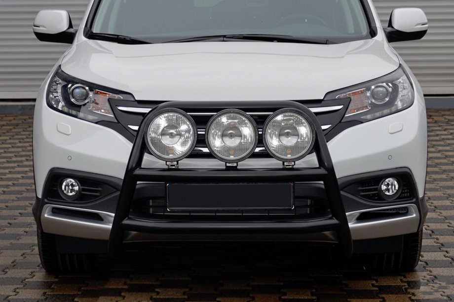 Honda CRV 2012–2016 Voorbescherming WT018 Black (RVS) Foto 4