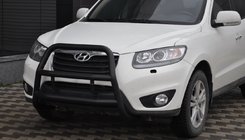 Hyundai Santa Fe 2 2006–2012 Bullbar WT018 Black (RVS) foto 1