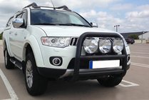 Mitsubishi L200 2006–2015 Bullbar WT018 Black (RVS) foto 1