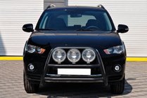 Mitsubishi Outlander 2006–2012 Bullbar WT018 Black (RVS) foto 1