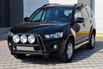 Mitsubishi Outlander 2006–2012 Bullbar WT018 Black (RVS) foto 2