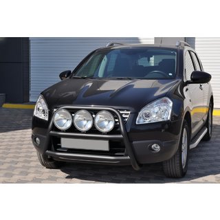 Bullbar WT018 Black (RVS) Nissan Qashqai 2007–2010 foto 3