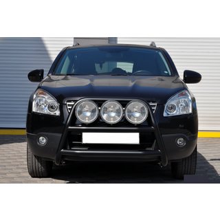 Bullbar WT018 Black (RVS) Nissan Qashqai 2007–2010 foto 1
