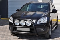 Nissan Qashqai 2010–2014 Bullbar WT018 Black (RVS) foto 2