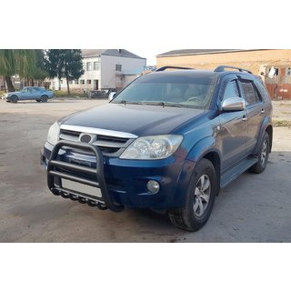 Bullbar F12-11 Black (RVS) Toyota Fortuner 2006–2015 foto 1