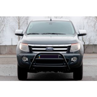 RVS frontbeugel WT022 Black (roestvrij staal) Ford Ranger 2011–2022 foto 1