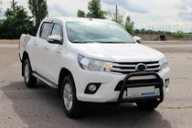 Toyota Hilux 2015– Voorbullbar WT023 Black (RVS) foto 3