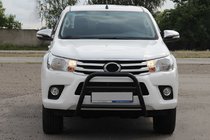 Toyota Hilux 2015– Voorbullbar WT023 Black (RVS) foto 1