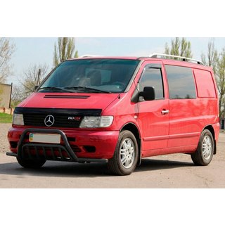 Bullbar met zijbeugels WT002 Plus Black (RVS) Mercedes Vito W638 1996–2003 foto 3