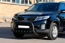 Kia Sorento II XM 2009–2014 Bullbar WT021 Black (RVS) foto 1