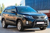 Kia Sorento II XM 2009–2014 Bullbar WT021 Black (RVS) foto 3