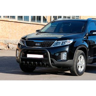 Bullbar WT021 Black (RVS) Kia Sorento II XM 2009–2014 foto 1