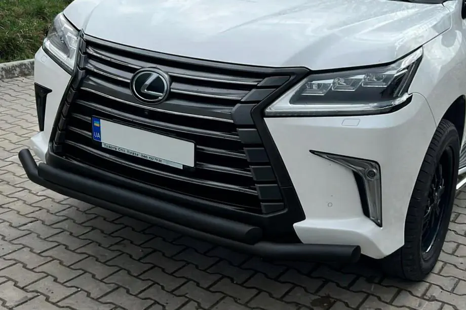 Lexus LX570/450d 2008–2022 Frontbeschermbeugel ST014 Black (2015+, RVS) Image