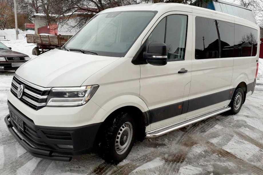 Volkswagen Crafter 2016– Frontbeschermbeugel ST085 Black (RVS) Image