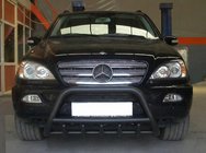 Mercedes ML W163 1997–2005 Bullbar Black (RVS) foto 2
