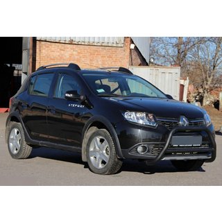 Voorbumperbeugel WT006 Black (RVS) Dacia Sandero 2013–2020 foto 4