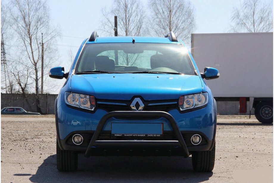 Dacia Sandero 2013–2020 Voorbumperbeugel WT006 Black (RVS) Image