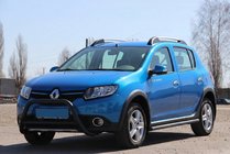 Renault Sandero 2013–2022 Voorbumperbeugel WT006 Black (RVS) foto 6