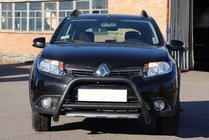 Renault Sandero 2013–2022 Voorbumperbeugel WT006 Black (RVS) foto 2