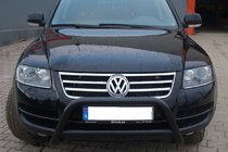 Volkswagen Touareg 2002–2010 Bullbar WT005 Colt Black (RVS) foto 3