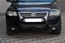 Volkswagen Touareg 2002–2010 Bullbar WT005 Colt Black (RVS) foto 5
