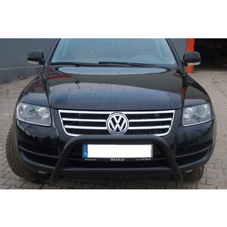 Bullbar WT005 Colt Black (RVS) Volkswagen Touareg 2002–2010 foto 3