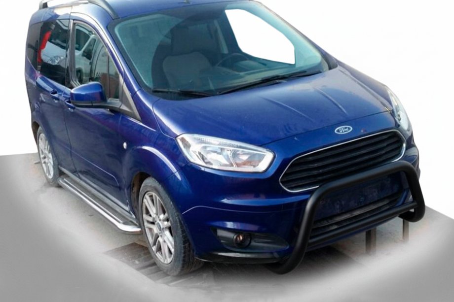 Ford Courier 2014–2023 Voorbullbar WT005 Black (RVS) Image