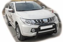 Mitsubishi L200 2015–2024 Bullbar WT005 Black (RVS) foto 1