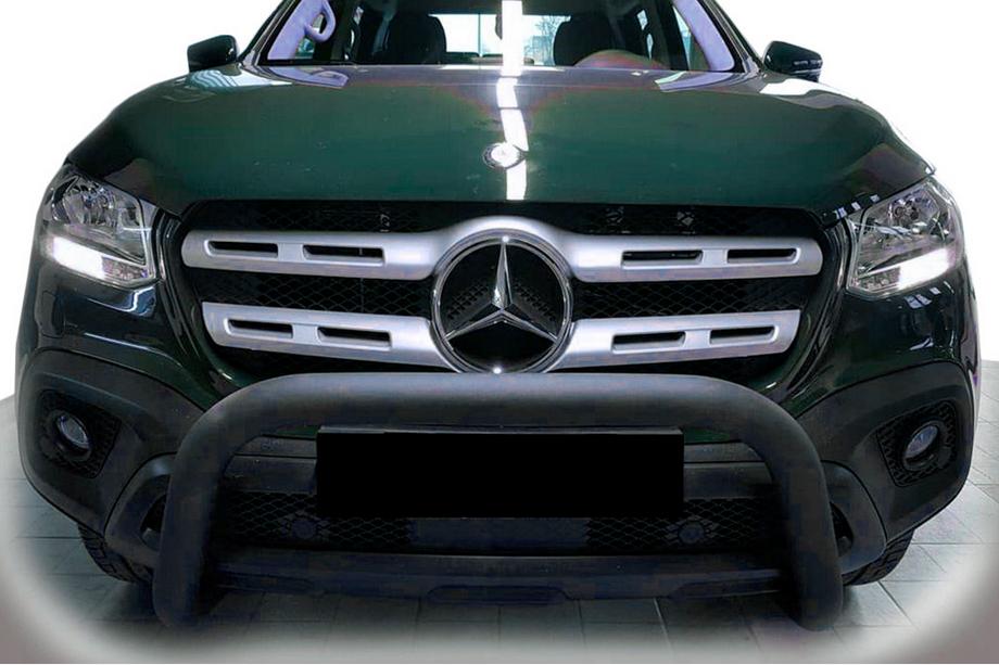 Mercedes X-klasse 2017–2020 Voorbullbar WT005 Black (RVS, 60 mm) Image