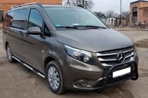 Mercedes Vito/V-klasse W447 2014– Bullbar WT006 Black (RVS) foto 1