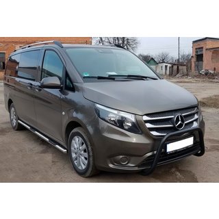 Bullbar WT006 Black (RVS) Mercedes Vito/V-klasse W447 2014– foto 1