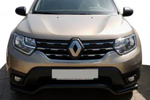 Dacia Duster 2018–2024 Voor bullbar WT008 Black (RVS) foto 2