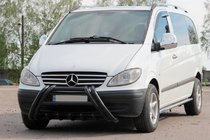 Mercedes Viano 2004–2014 Kelebek WT011 Black bullbar (RVS) foto 3