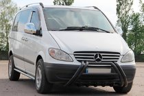 Mercedes Viano 2004–2014 Kelebek WT011 Black bullbar (RVS) foto 2