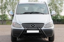 Mercedes Viano 2004–2014 Kelebek WT011 Black bullbar (RVS) foto 1