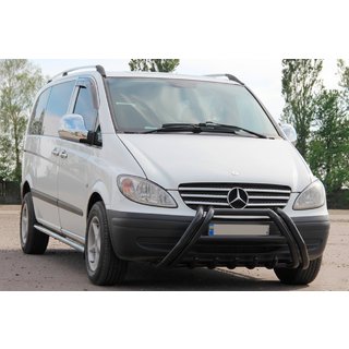 Kelebek WT011 Black bullbar (RVS) Mercedes Vito W639 2004–2014 foto 2