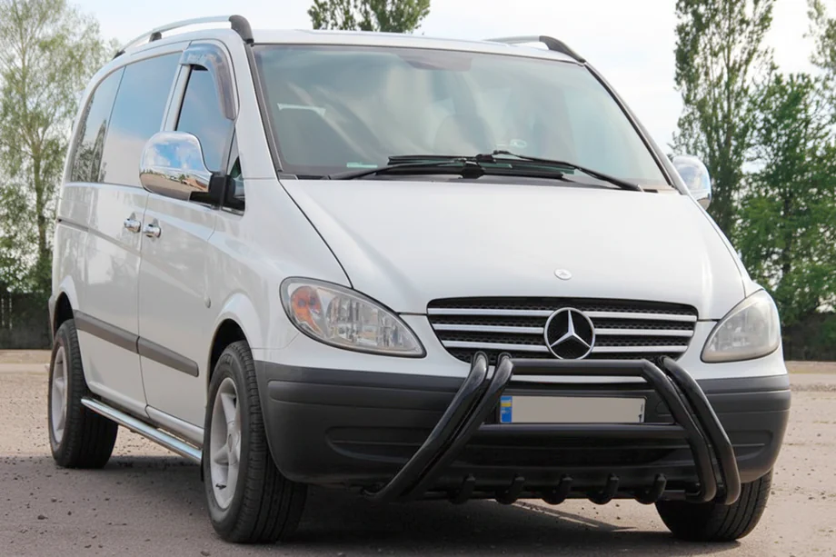 Mercedes Vito W639 2004–2014 Kelebek WT011 Black bullbar (RVS) Foto 2