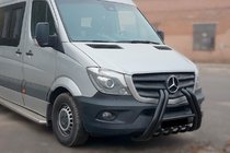 Mercedes Sprinter W906 2006–2018 Bullbar F1-01 Black (2013-2018, roestvrij staal) foto 1