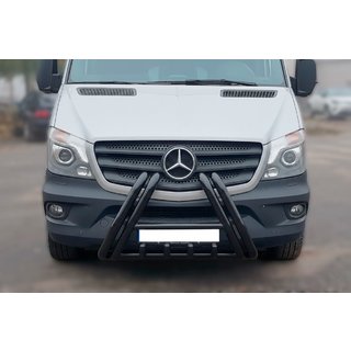 Bullbar F1-01 Black (2013-2018, roestvrij staal) Mercedes Sprinter W906 2006–2018 foto 2