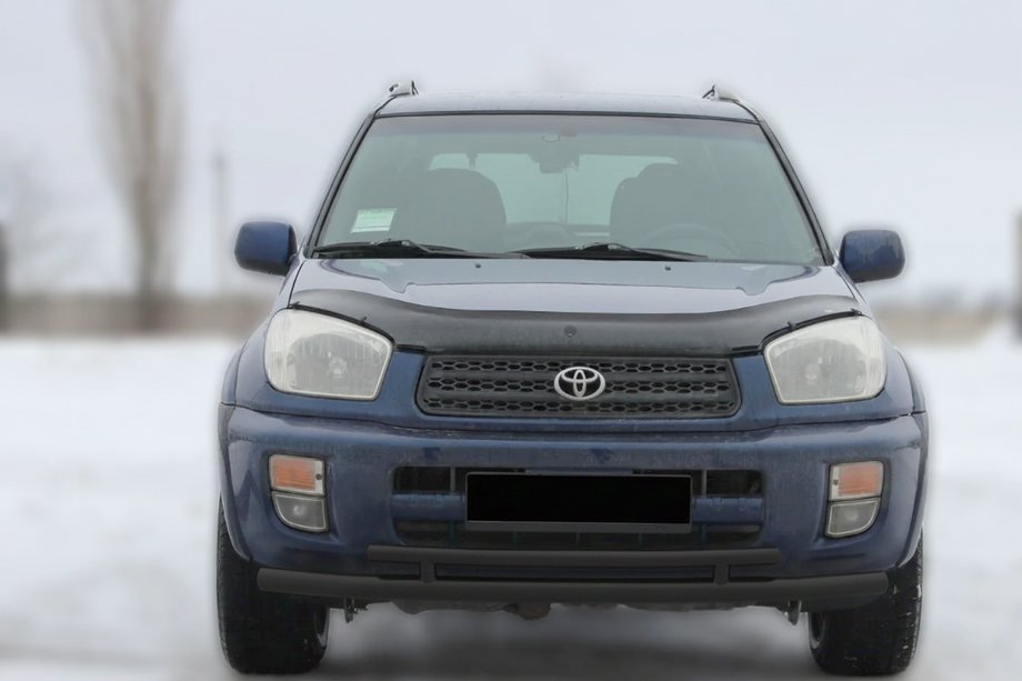 Toyota Rav 4 2001–2005 Bullbar voorzijde ST014-1 Black (RVS) Foto 1