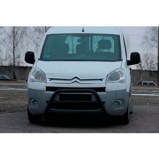 Bullbar WT022 Black (RVS) Peugeot Partner Tepee 2008–2018 foto 1