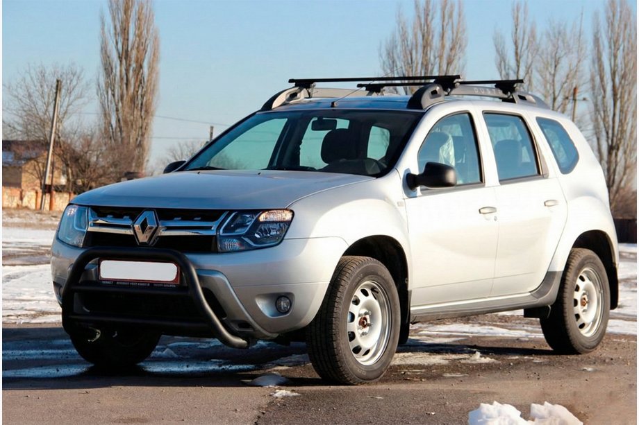 Renault Duster 2008–2017 Bullbar WT022 Black (roestvrij staal) Image