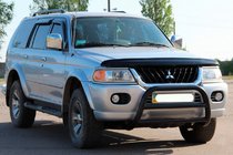 Mitsubishi Pajero Sport 1996–2007 Bullbar WT022 Black (roestvrij staal) foto 2