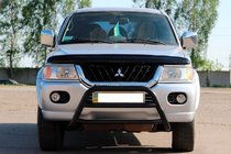 Mitsubishi Pajero Sport 1996–2007 Bullbar WT022 Black (roestvrij staal) foto 1