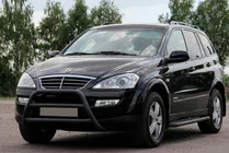 SsangYong Kyron 2005–2014 Bullbar WT022 Black (roestvrij staal) foto 1